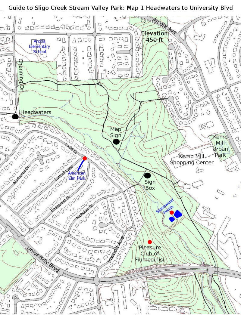 Trail Guide of Sligo Creek Stream Valley Park Friends of Sligo Creek