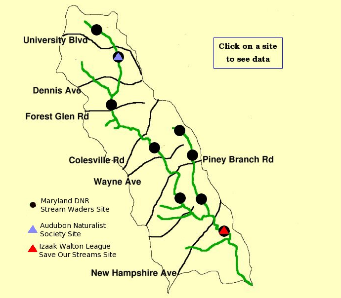 Screenshot_2020-07-07 Friends of Sligo Creek Macroinvertebrate Monitoring Sites Macroinvertebrate Monitoring Sites in Sligo Creek