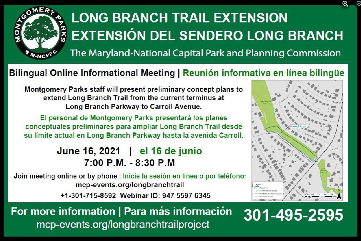 Long Branch Trail Extension Concept meeting