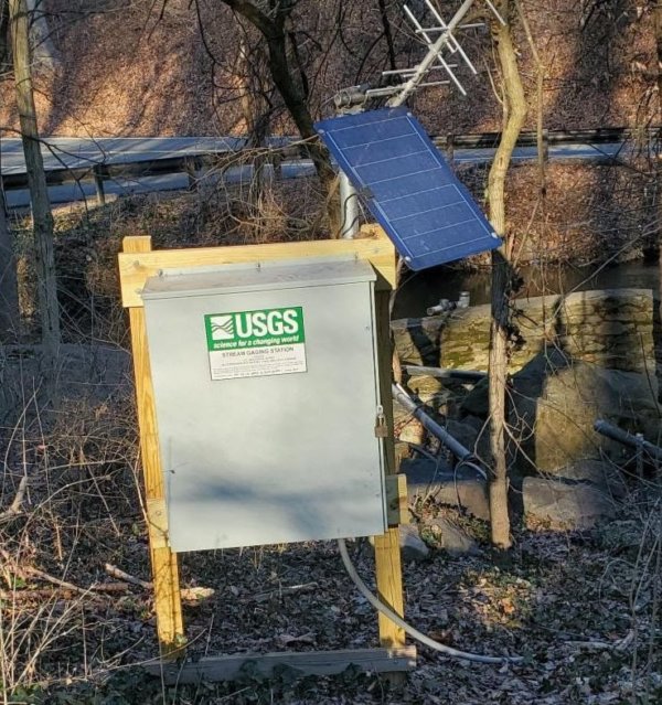 USGS Stream Gaging Station at Maple Ave in Takoma Park