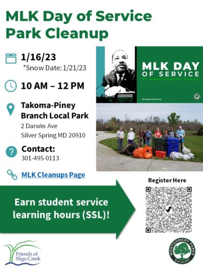 MLK, Jr. cleanup in Takoma Park