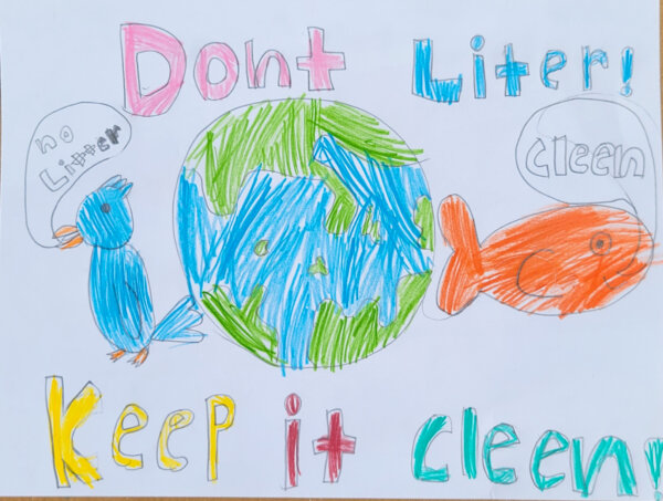 Don't Litter Keep It Cleen by Coraline