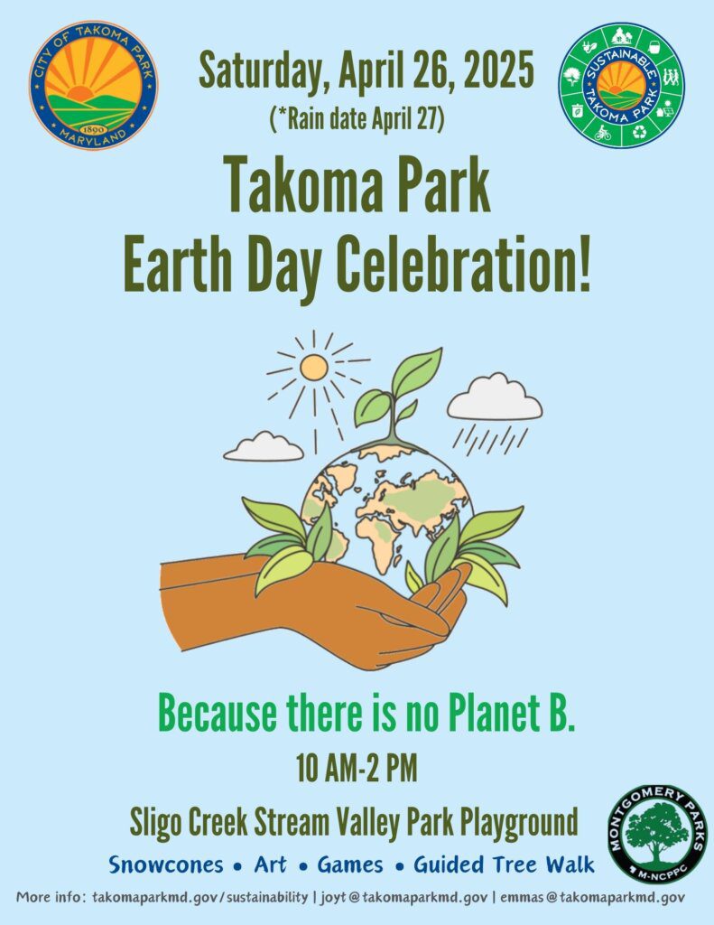 Poster for the TkPk Earth Day event 2025