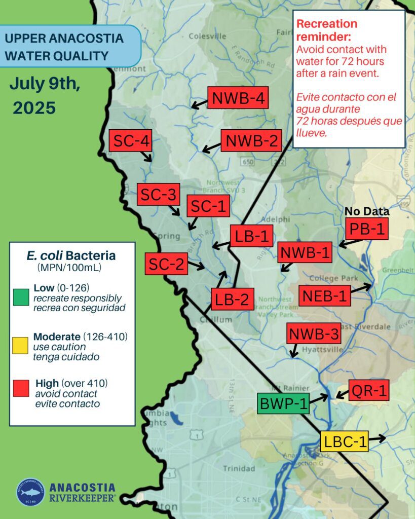 July 9.2025 Upper Anacostia watershed